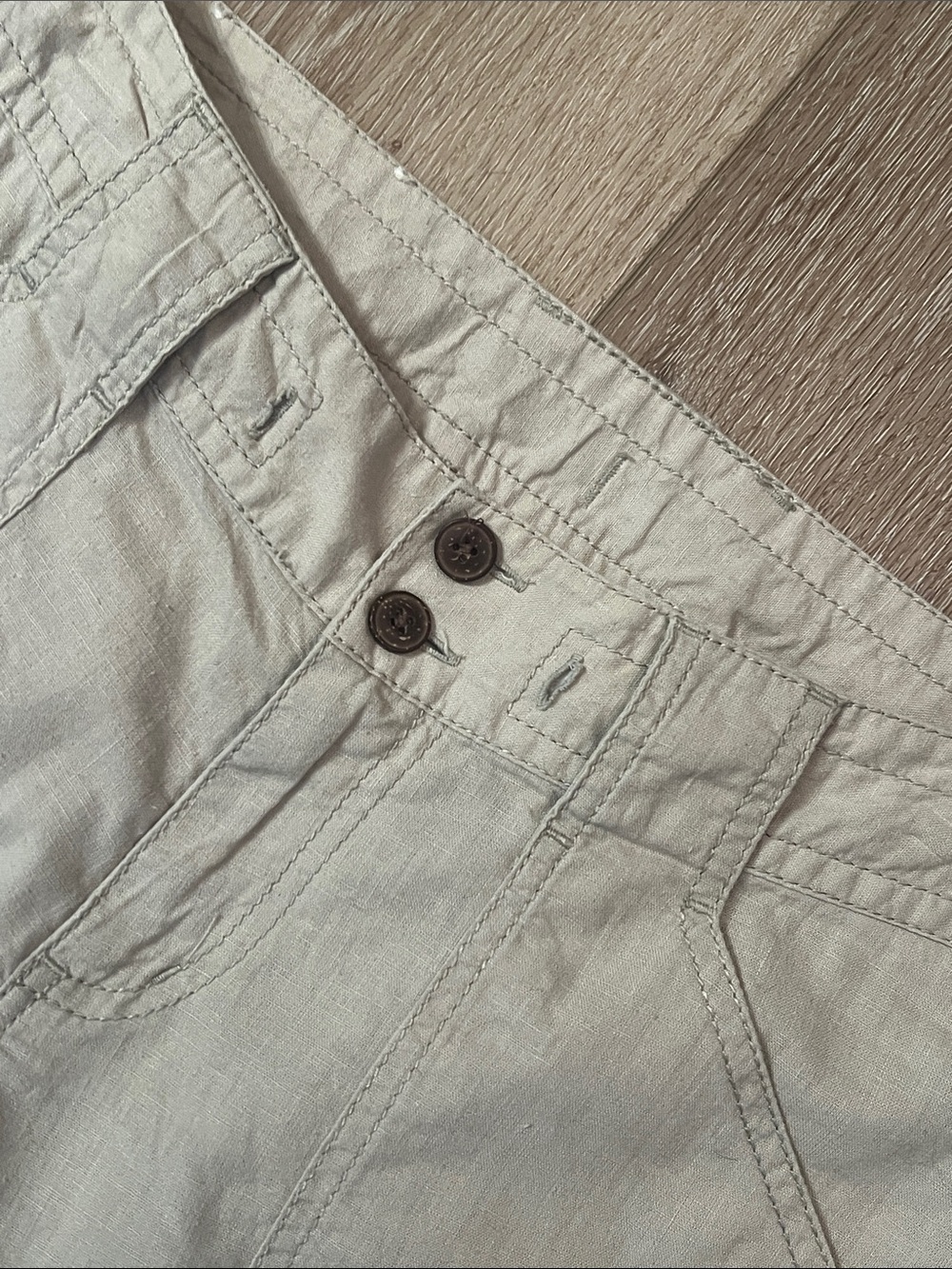 Patagonia - Wide Leg Hemp/Cotton Pants in Light Beige, Great condition! Size 4. - Picture 3 of 12